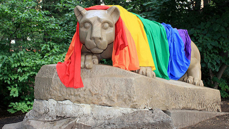LGBTQ Lion Statue