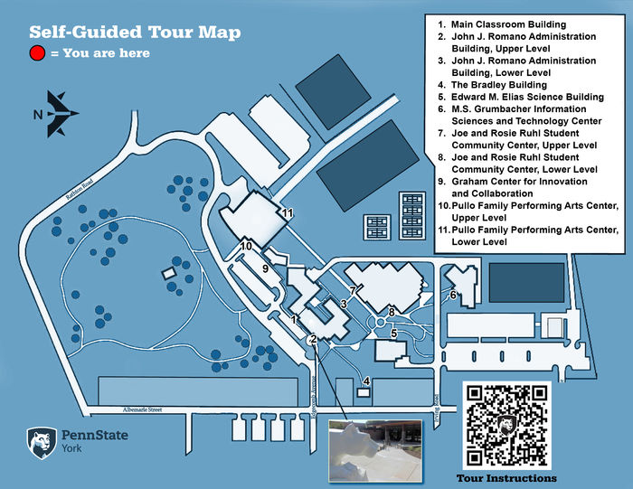 General Self-Guided Tour Map