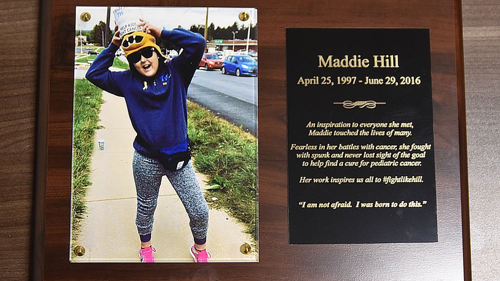 Maddie Hill Plaque